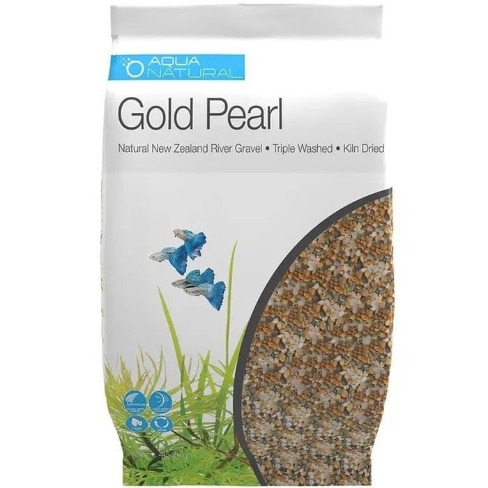 Aqua Natural River Gravel Gold Pearl 2 - 4mm - Aquatic Supplies Australia