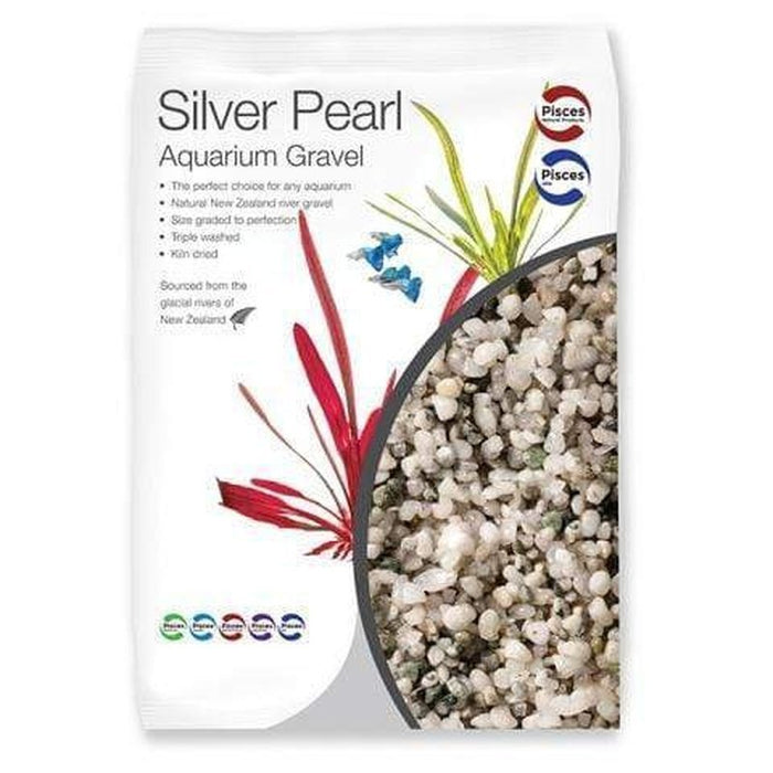 Aqua Natural River Gravel Silver Pearl 2 - 4mm - Aquatic Supplies Australia