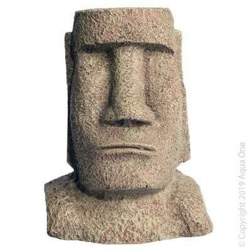 Aqua One Easter Island Head 12 x 9.5 x 15.5cm - Aquatic Supplies Australia