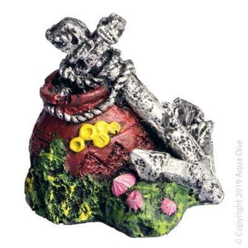 Aqua One Mini Anchor on Vase 6 x 4 x 7.5cm - Aquatic Supplies Australia