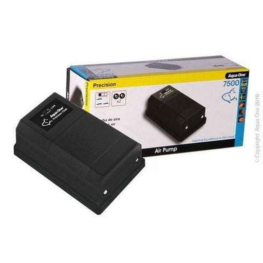 Aqua One Precision 7500 Air Pump Twin Outlet 2 x 180L/h - Aquatic Supplies Australia