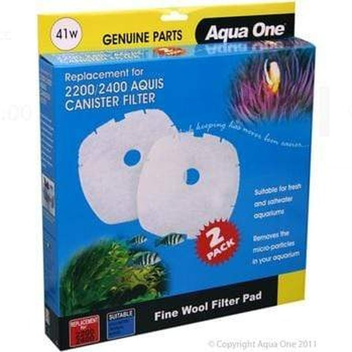 Aqua One Wool 2pk 41w - Nautilus 2700, Brilliance 180 - 25401w Aquatic Supplies Australia