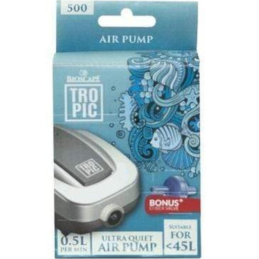 Bioscape Tropic Air Pump 500 (10 - 45L) Single Outlet - Aquatic Supplies Australia