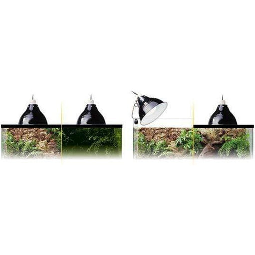 Exo Terra Glow Light Porcelain Clamp Lamp & Glow Reflector - Aquatic Supplies Australia