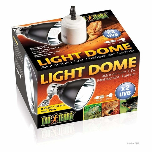 Exo Terra Light Dome Aluminium UV Reflector Lamp - Aquatic Supplies Australia