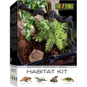 Exo Terra Rainforest Habitat Kit Small 30 x 30 x 45cm Aquatic Supplies Australia