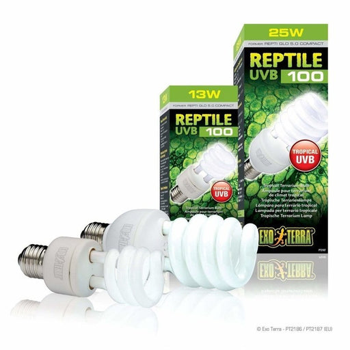 Exo Terra Reptile UVB100 Tropical Terrarium Bulb - Aquatic Supplies Australia