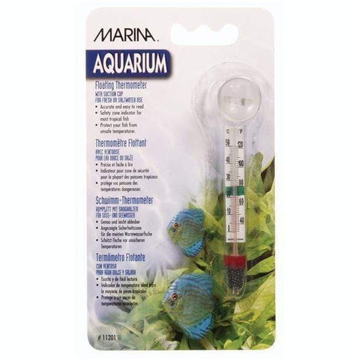 Marina Glass Floating Thermometer with Suction Cup - Aquatic Supplies Australia