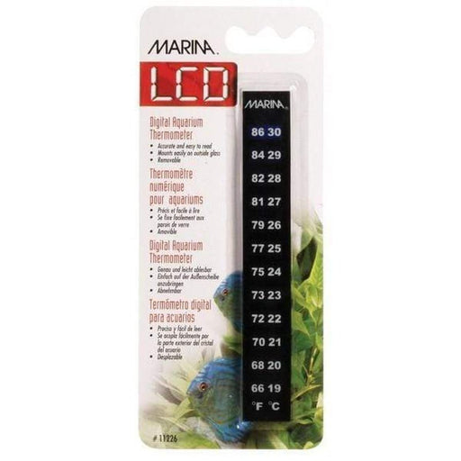 Marina LCD Thermometer 19 to 30°C 13cm - Aquatic Supplies Australia