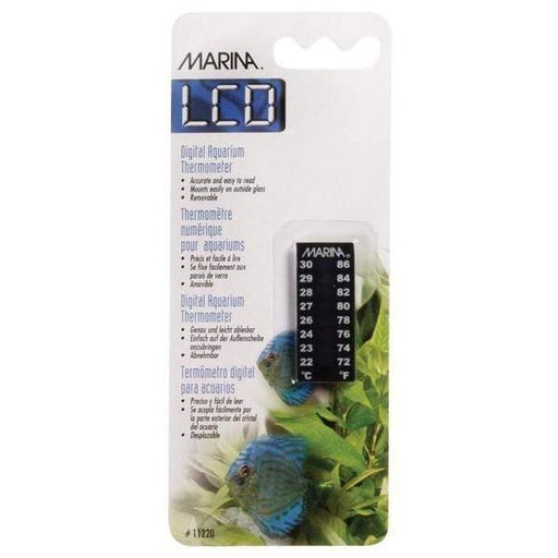 Marina LCD Thermometer 22 to 30°C 4.5cm - Aquatic Supplies Australia
