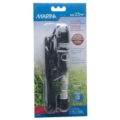 Marina Submersible Mini Heater 25W 15cm (20L) - Aquatic Supplies Australia