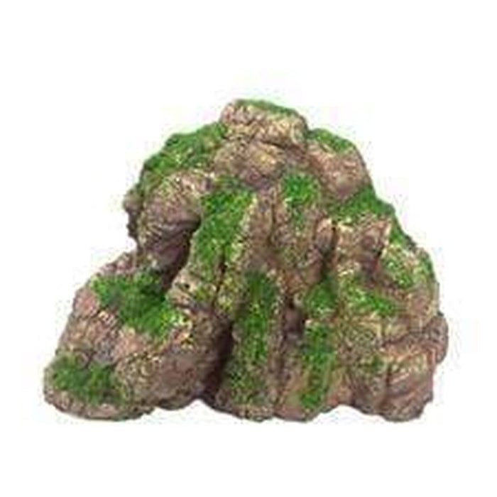 Neptune Granite Rock with Moss 20 x 16 x 11cm - Aquatic Supplies Australia