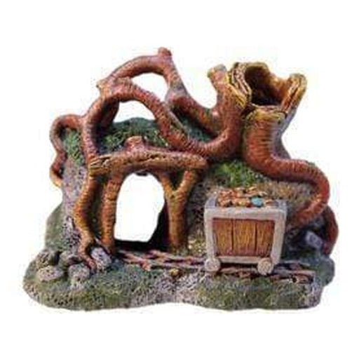 Neptune Middle Earth Tangled Tree Trunk and Chest 21 x 17 x 14cm - Aquatic Supplies Australia