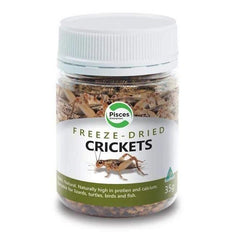 Pisces Freeze-dried Crickets 35g Aquatic Supplies Australia