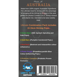 SAS 5 in 1 Ultra Combination Shrimp Pops 15 Pack Aquatic Supplies Australia