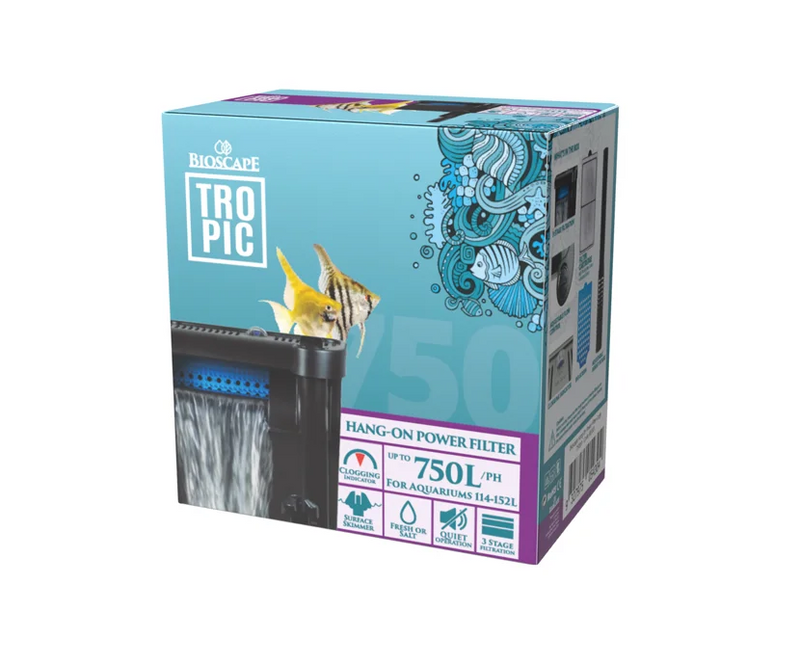 Bioscape Hang On Power Filter Large 750 (750L/hr, 150L)