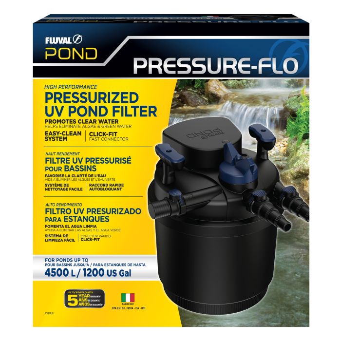 Fluval Pressure-Flo UV Pond Filter 4500 13W (for ponds 4500L)