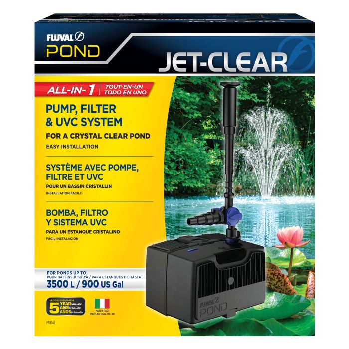 Fluval Jet-Clear All in 1 Pond Pump, Filter & UVC 3500 (for ponds up to 3500L)