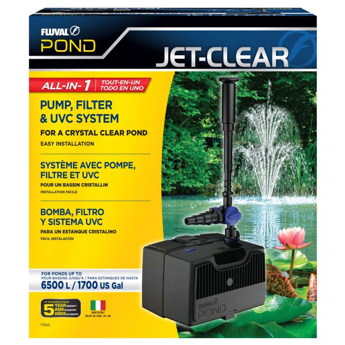 Fluval Jet-Clear All in 1 Pond Pump, Filter & UVC 6500 (for ponds up to 6500L)