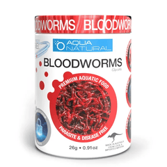 Aqua Natural Freeze Dried Bloodworms 26g Aquatic Supplies Australia