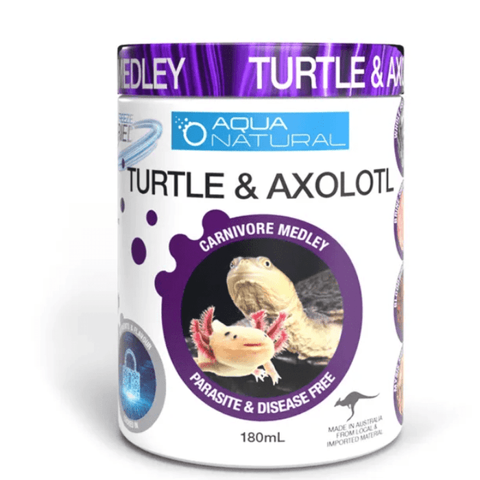Aqua Natural Freeze Dried Turtle & Axolotl Medley 180ml - Aquatic Supplies Australia