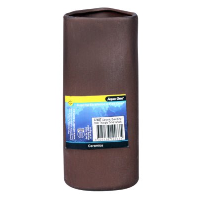 Aqua One Ceramic Breeding Hide Triangle 7 x 14.5 x 5cm - Aquatic Supplies Australia