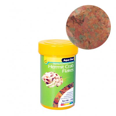 Aqua One Hermit Crab Flakes Food 24g - Aquatic Supplies Australia