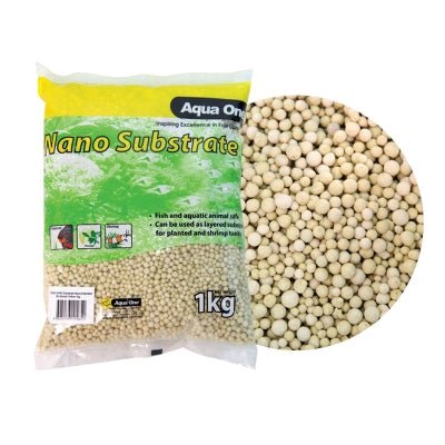 Aqua One Nano Substrate Ceramic Beads Yellow 1kg - Aquatic Supplies Australia