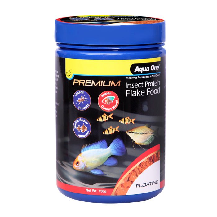 Aqua One Premium Insect Protein Colour Boost Flakes 150g - Aquatic Supplies Australia