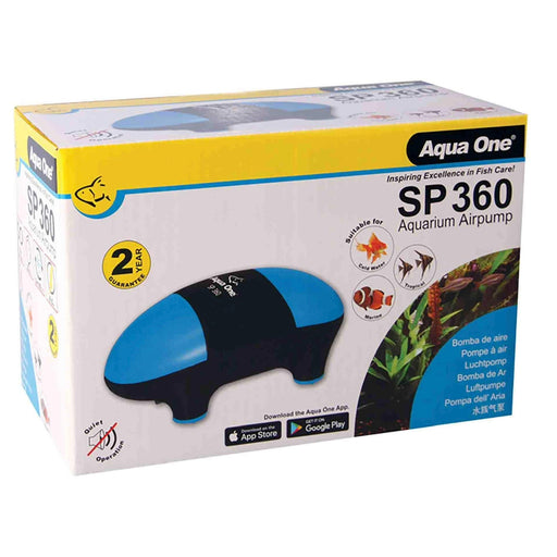 Aqua One SP360 Dual Outlet Air Pump (2 x 180L/h) - Aquatic Supplies Australia