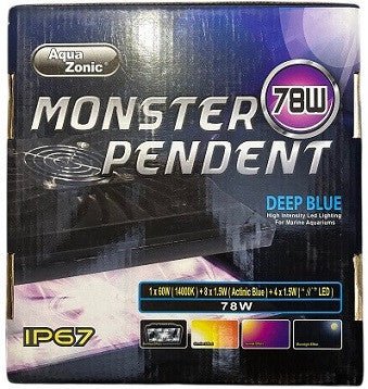 Aqua Zonic Monster Pendant Marine Deep Blue 78w with Stand & Smart Timer - Aquatic Supplies Australia