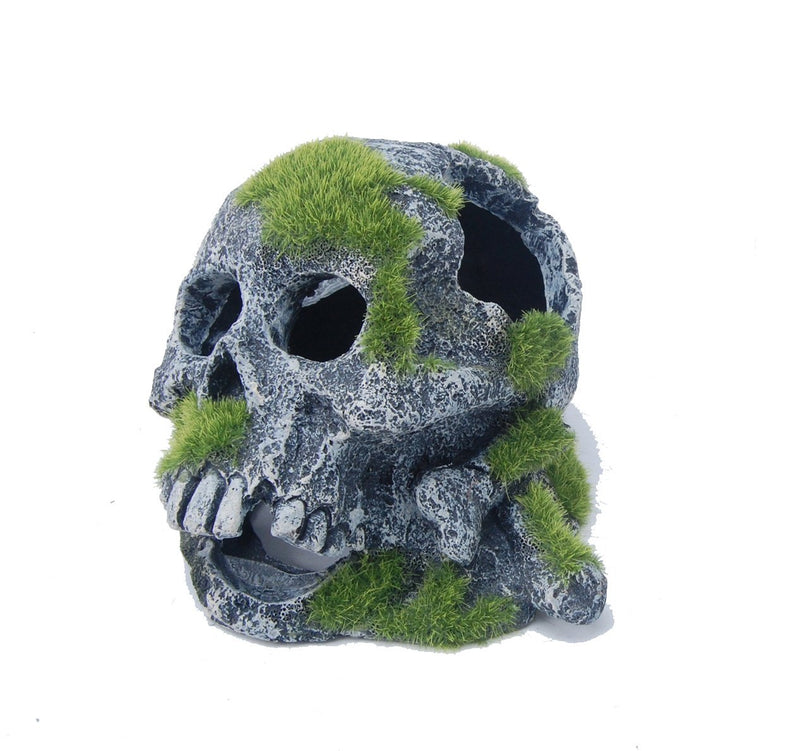 Aquatopia Skull with Moss - Aquatic Supplies Australia