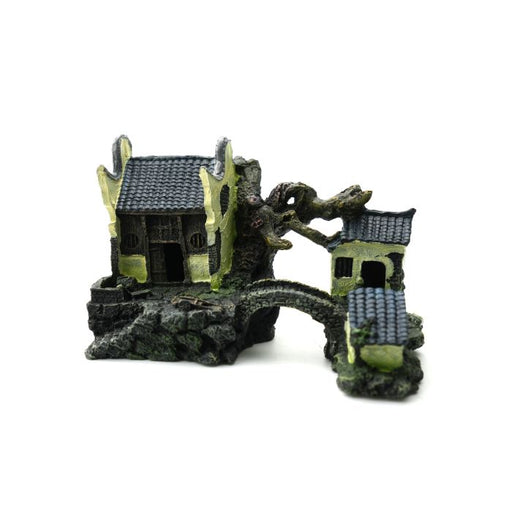 Bioscape Chinese Village with Bridge 20.5 x 13 x 12.5cm - Aquatic Supplies Australia