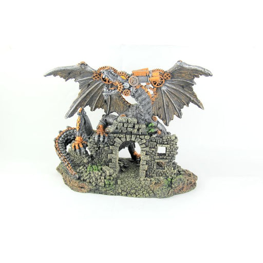 Bioscape Steampunk Mechanical Dragon 26 x 11 x 22cm - Aquatic Supplies Australia
