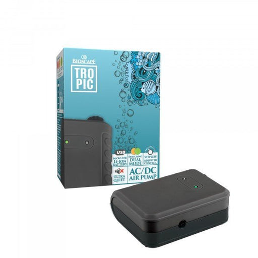 Bioscape Tropic A/C D/C Air Pump (up to 8 Hour Battery) - Aquatic Supplies Australia