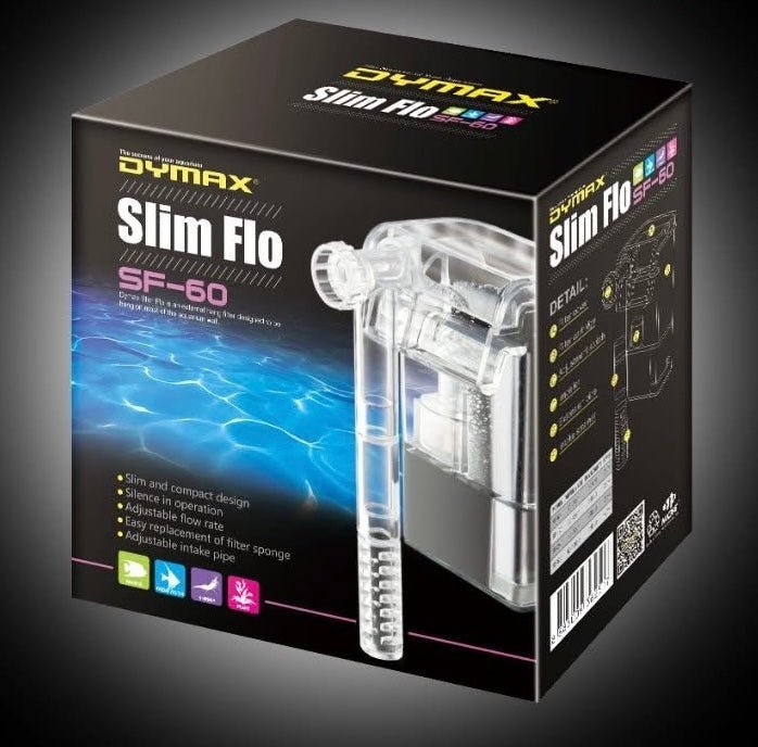 Dymax Slim Flo Hang On Filter SF-60 (60L/h, 10L) - Aquatic Supplies Australia