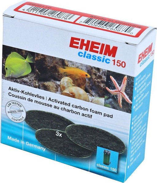 Eheim Carbon Fine Filter Pad for 2211 - Classic 150 (3 pack) - 2628110 - Aquatic Supplies Australia