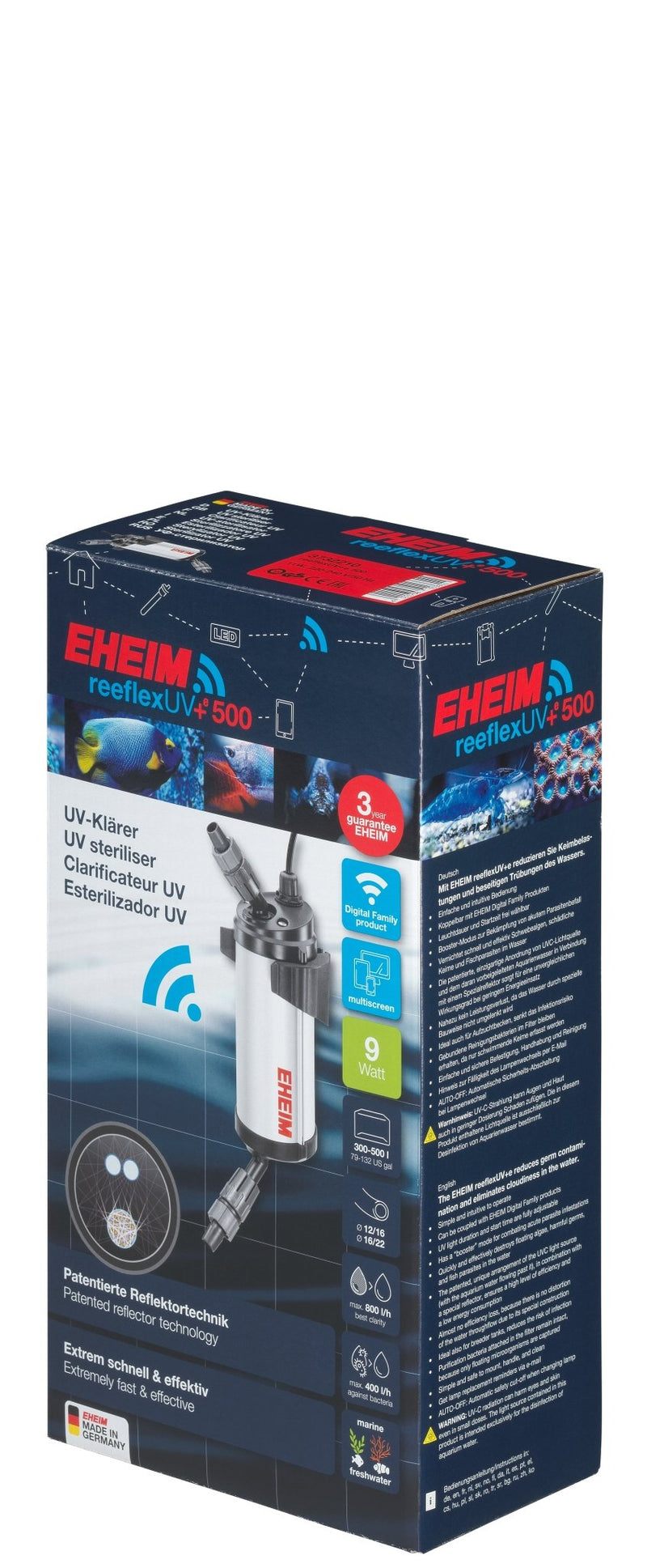 Eheim reeflexUV+e 500 9W Wifi UV Clarifier - Aquatic Supplies Australia