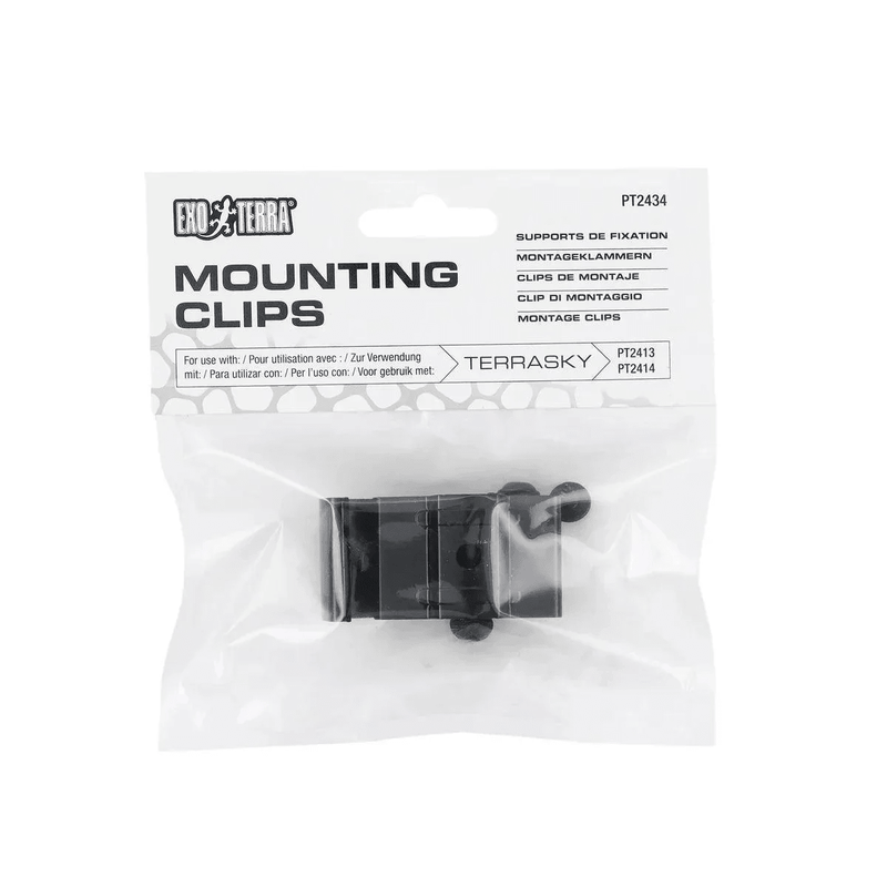 Exo Terra TerraSky LED Mounting Clips 2 Pack - Aquatic Supplies Australia
