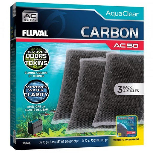 Fluval AquaClear 50 Activated Carbon 3 x 70g Pack - Aquatic Supplies Australia