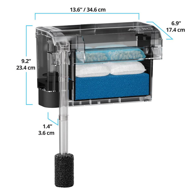 Fluval Aquaclear Hang on Filter AC110 (1,892L/h, 227-416L) - Aquatic Supplies Australia