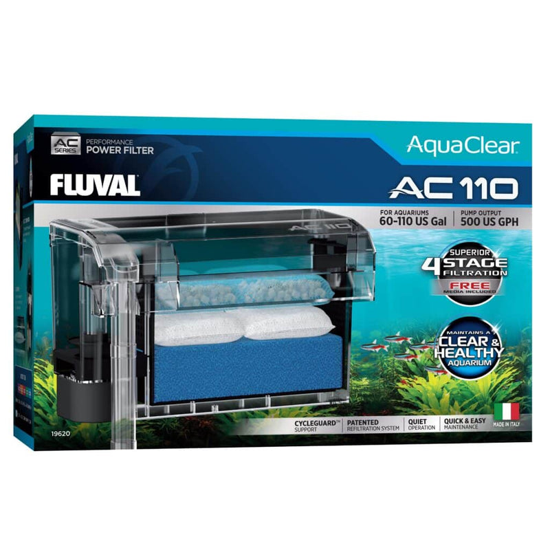 Fluval Aquaclear Hang on Filter AC110 (1,892L/h, 227-416L) - Aquatic Supplies Australia