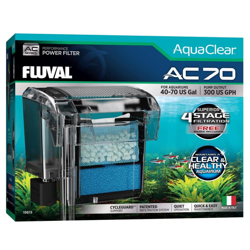Fluval Aquaclear Hang on Filter AC70 (1,135L/h, 152-265L) - Aquatic Supplies Australia