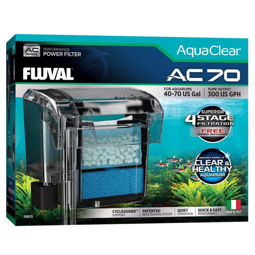 Fluval Aquaclear Hang on Filter AC70 (1,135L/h, 152-265L) - Aquatic Supplies Australia