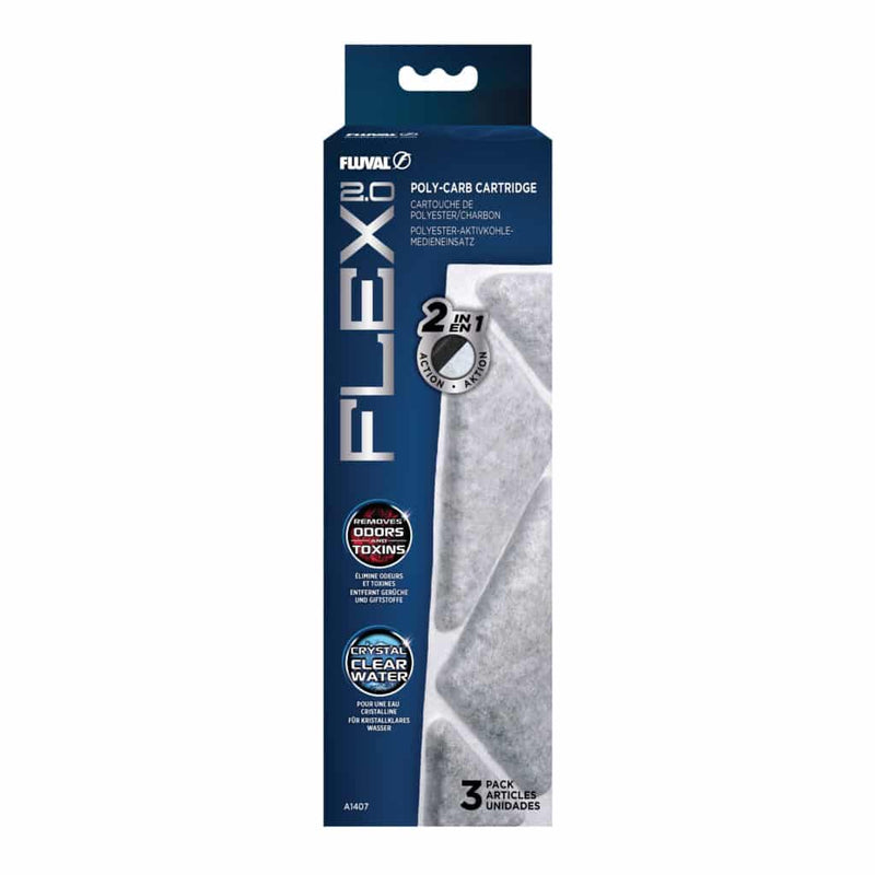 Fluval Flex 2.0 Poly-Carb Cartridge 3 Pack - Aquatic Supplies Australia
