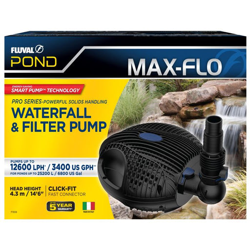 Fluval Max-Flo Waterfall & Filter Pump 12600L/h (ponds up to 25200L) - Aquatic Supplies Australia