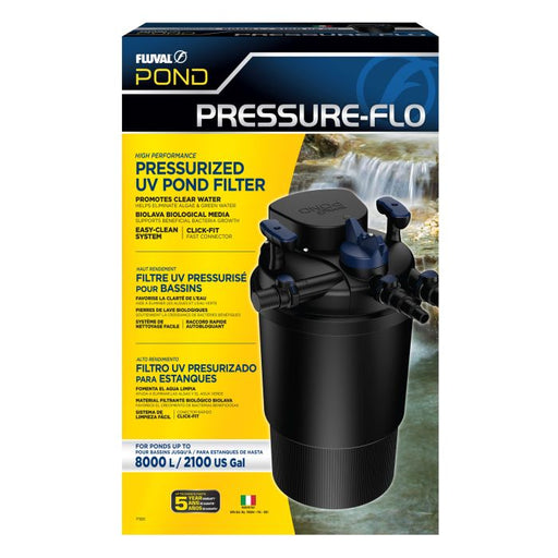 Fluval Pressure-Flo UV Pond Filter 8000 13W (for ponds 8000L) - Aquatic Supplies Australia