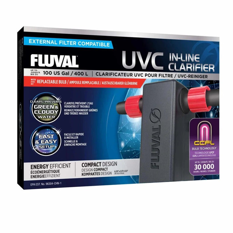 Fluval UVC In-Line Clarifier 3W with Timer - Aquatic Supplies Australia