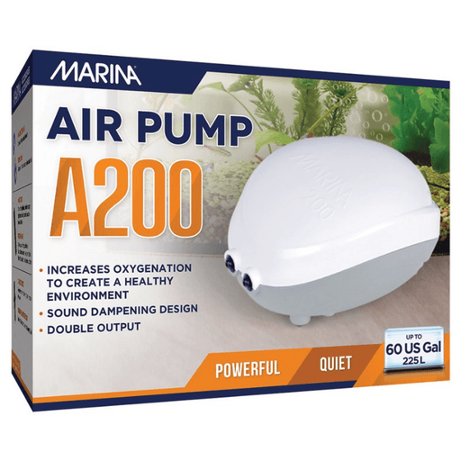 Marina A200 Twin Air Pump (up to 225L) 2 x 110L/h - Aquatic Supplies Australia