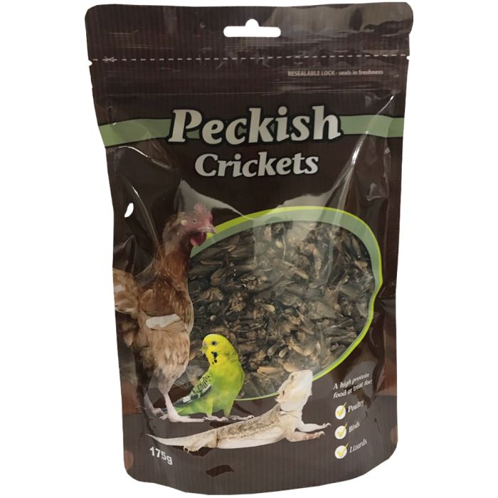 Peckish Dried Crickets 175g - Aquatic Supplies Australia